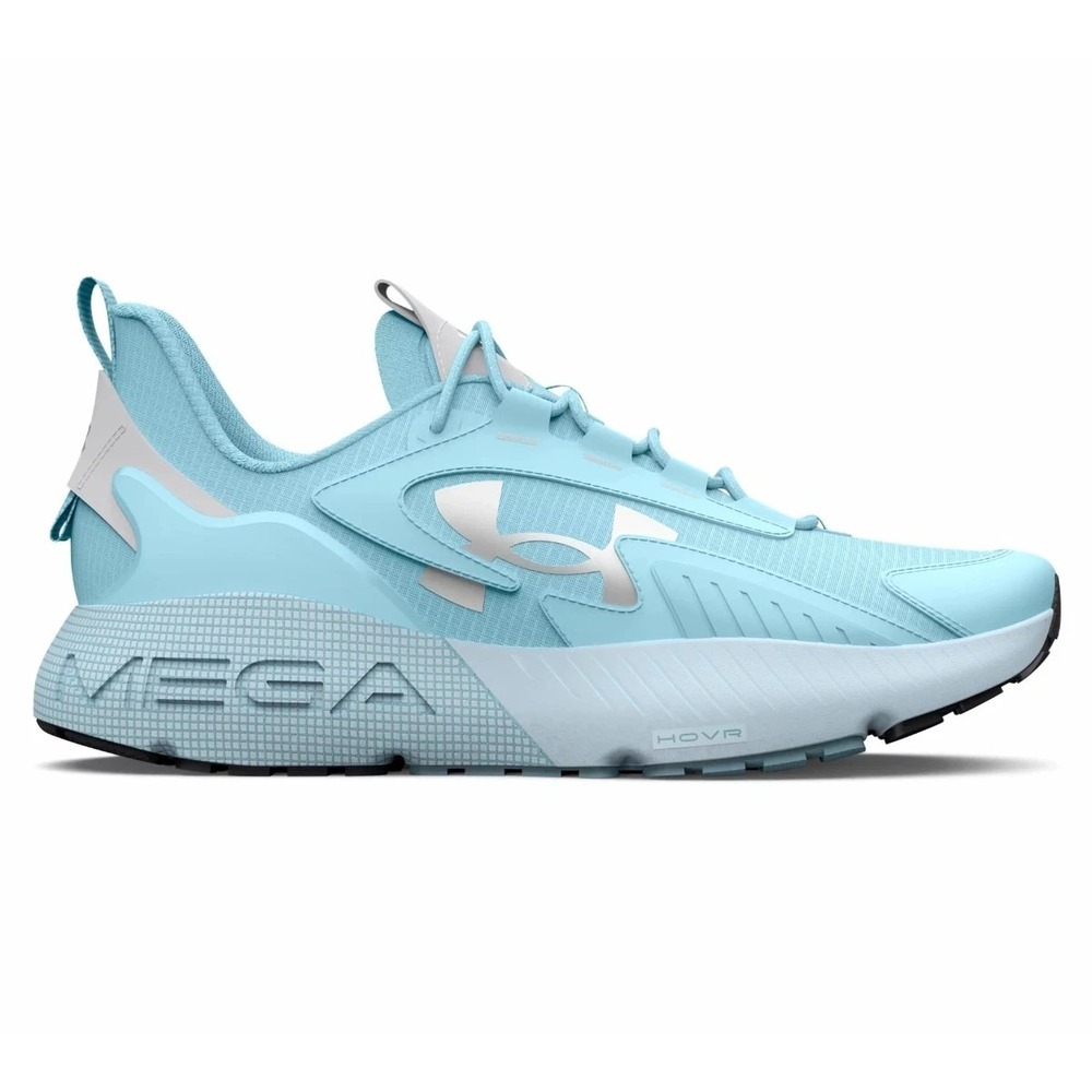 Men's Size 12 Under Armour HOVR Mega 2 MVMNT Blue Running Sneaker 3026629-401